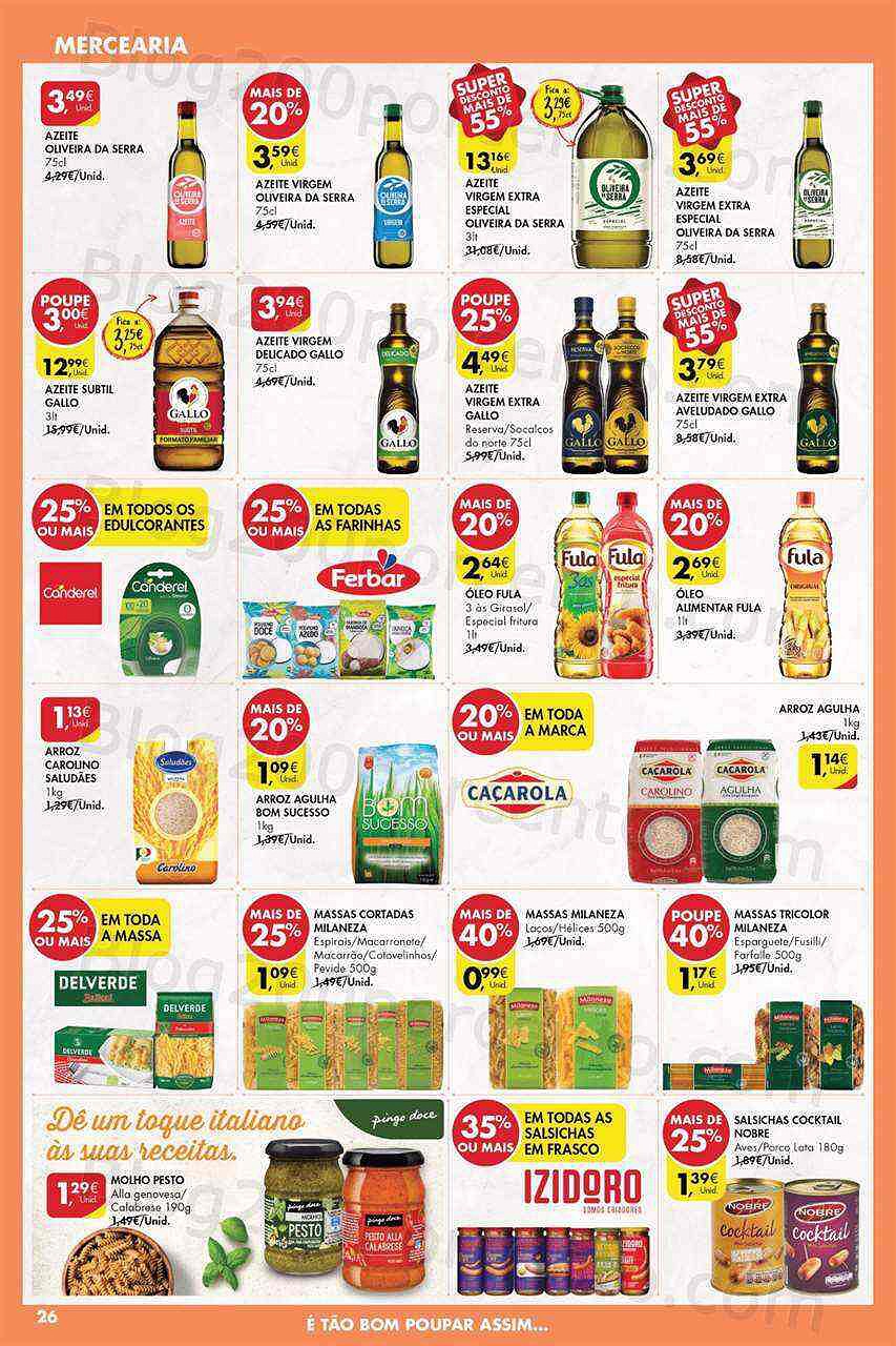 Antevisão Folheto PINGO DOCE Lojas Norte Promoções de 26 julho a 1 agosto