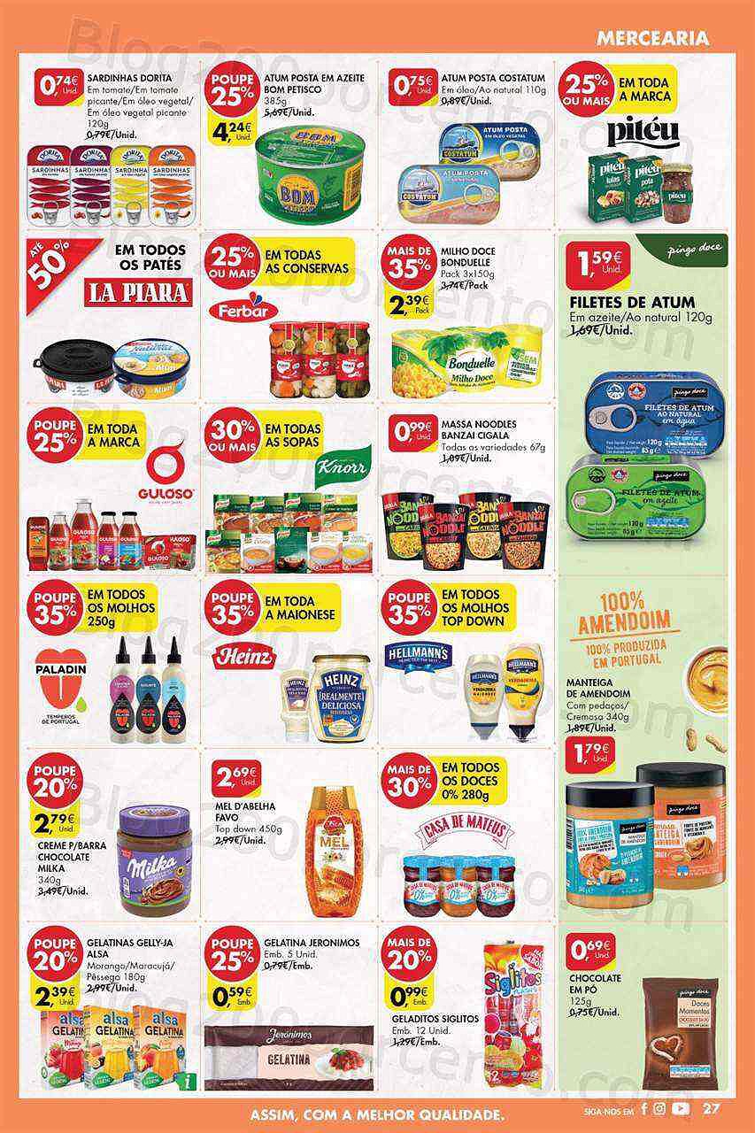 Antevisão Folheto PINGO DOCE Lojas Norte Promoções de 26 julho a 1 agosto