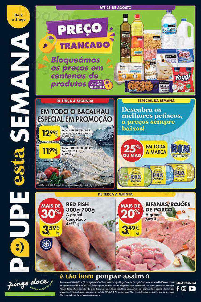 Antevisão Folheto PINGO DOCE Lojas Pequenas Promoções de 2 agosto a 8 agosto