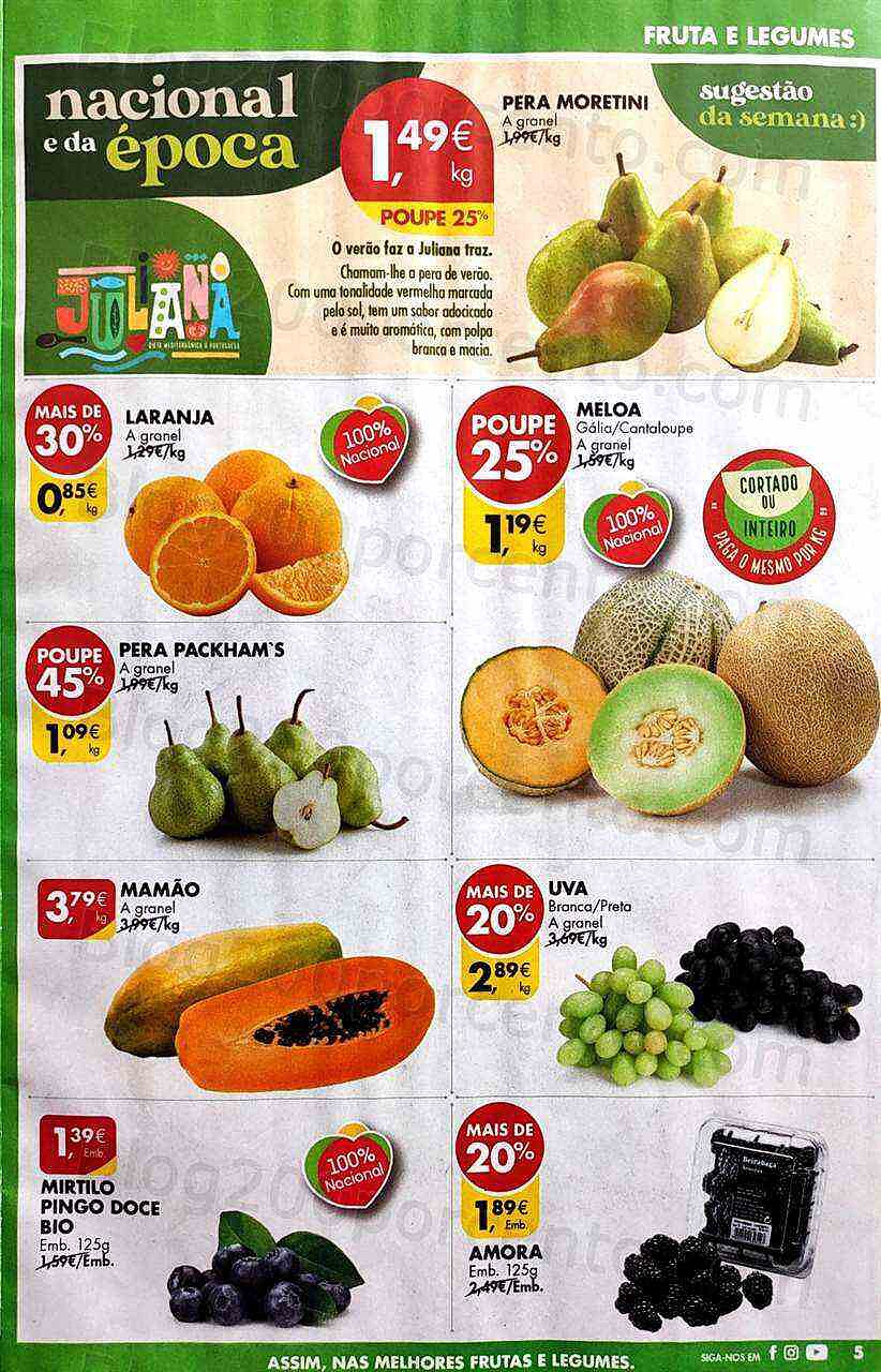 Antevisão Folheto PINGO DOCE Promoções de 26 julho a 1 agosto