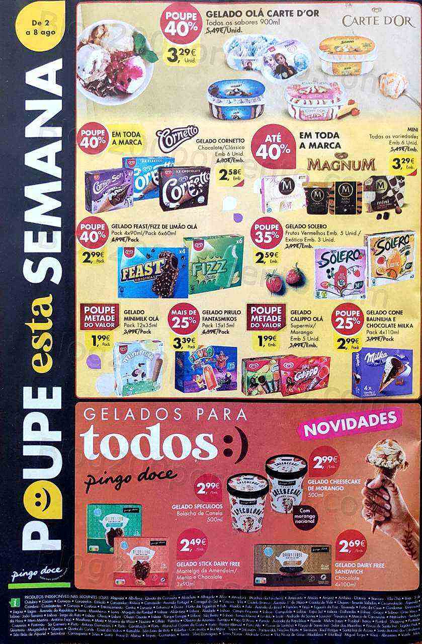 Antevisão Folheto PINGO DOCE Promoções de 2 a 8 agosto