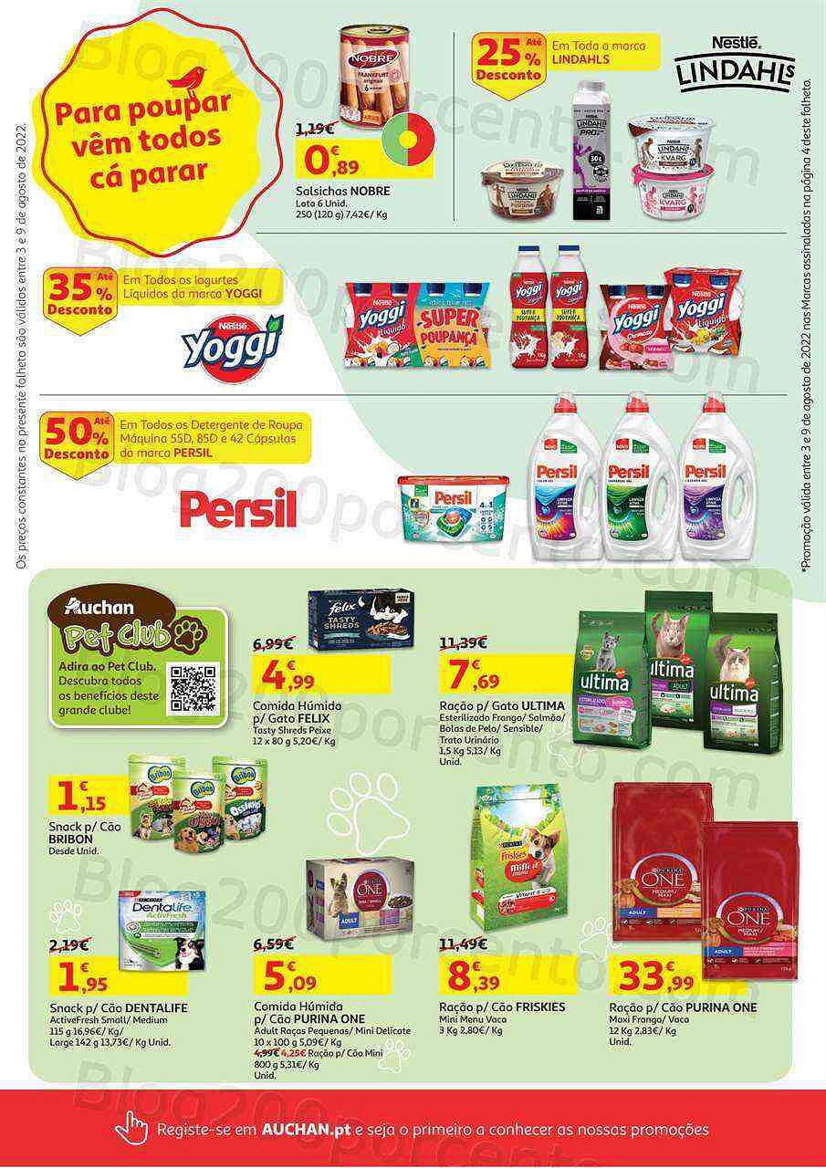 Antevisão Folheto AUCHAN Promoções Semanais de 3 agosto a 9 agosto