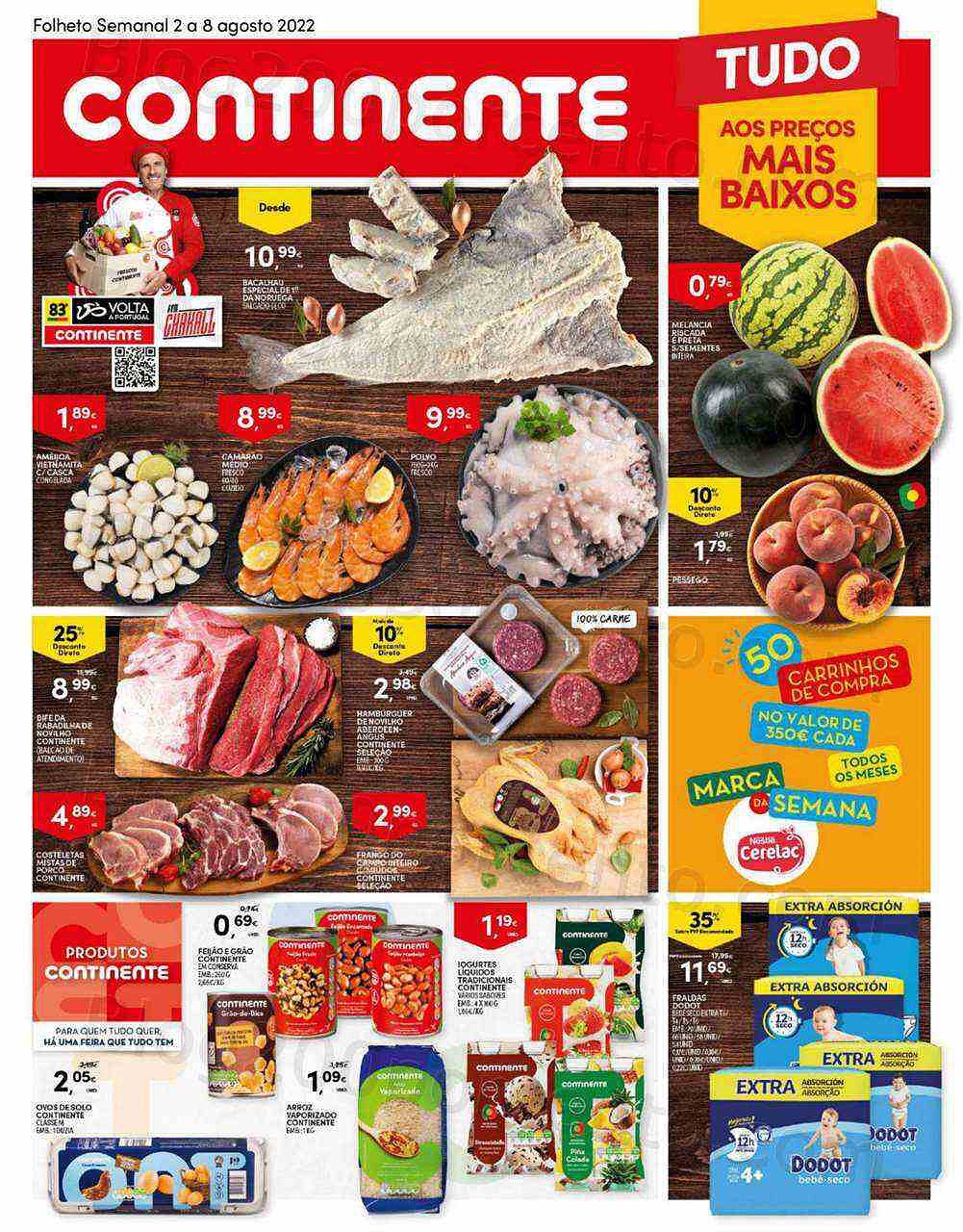 Antevisão Folheto CONTINENTE Bom Dia Promoções de 2 agosto a 8 agosto