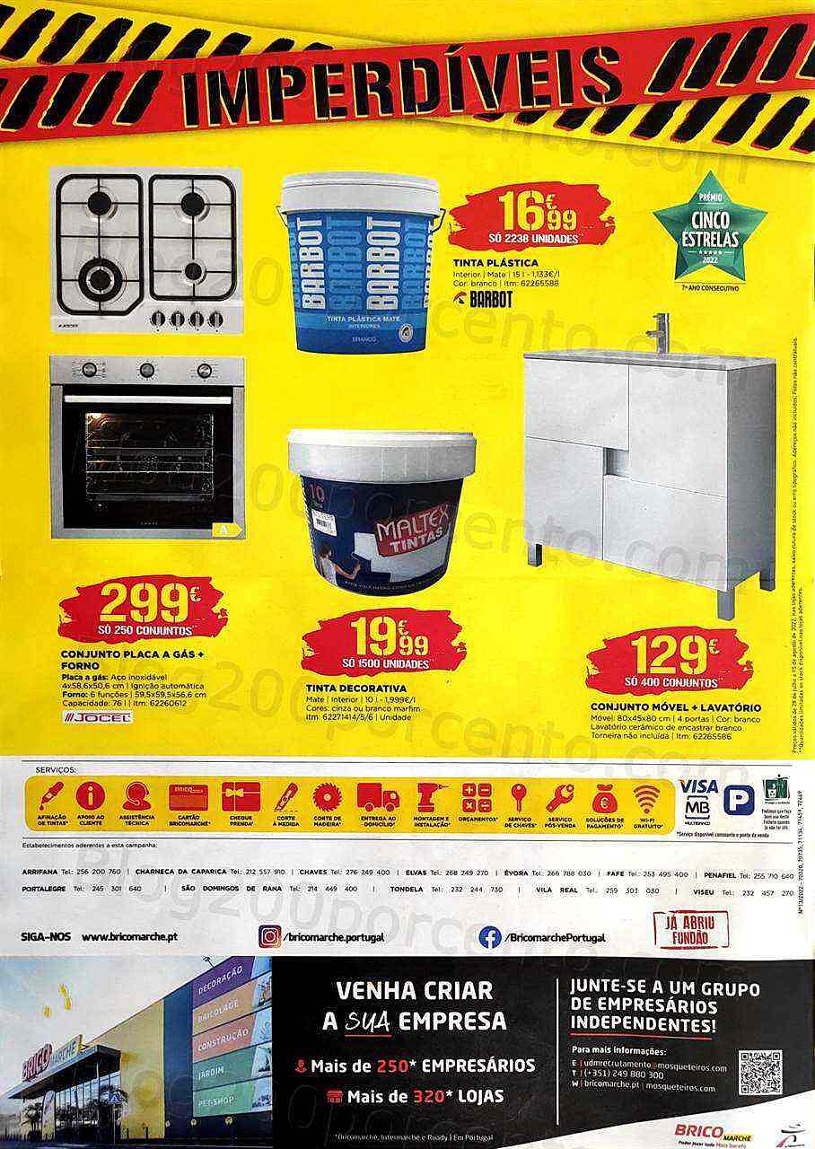 Antevisão Folheto BRICOMARCHÉ Imperdíveis Promoções de 28 julho a 15 agosto