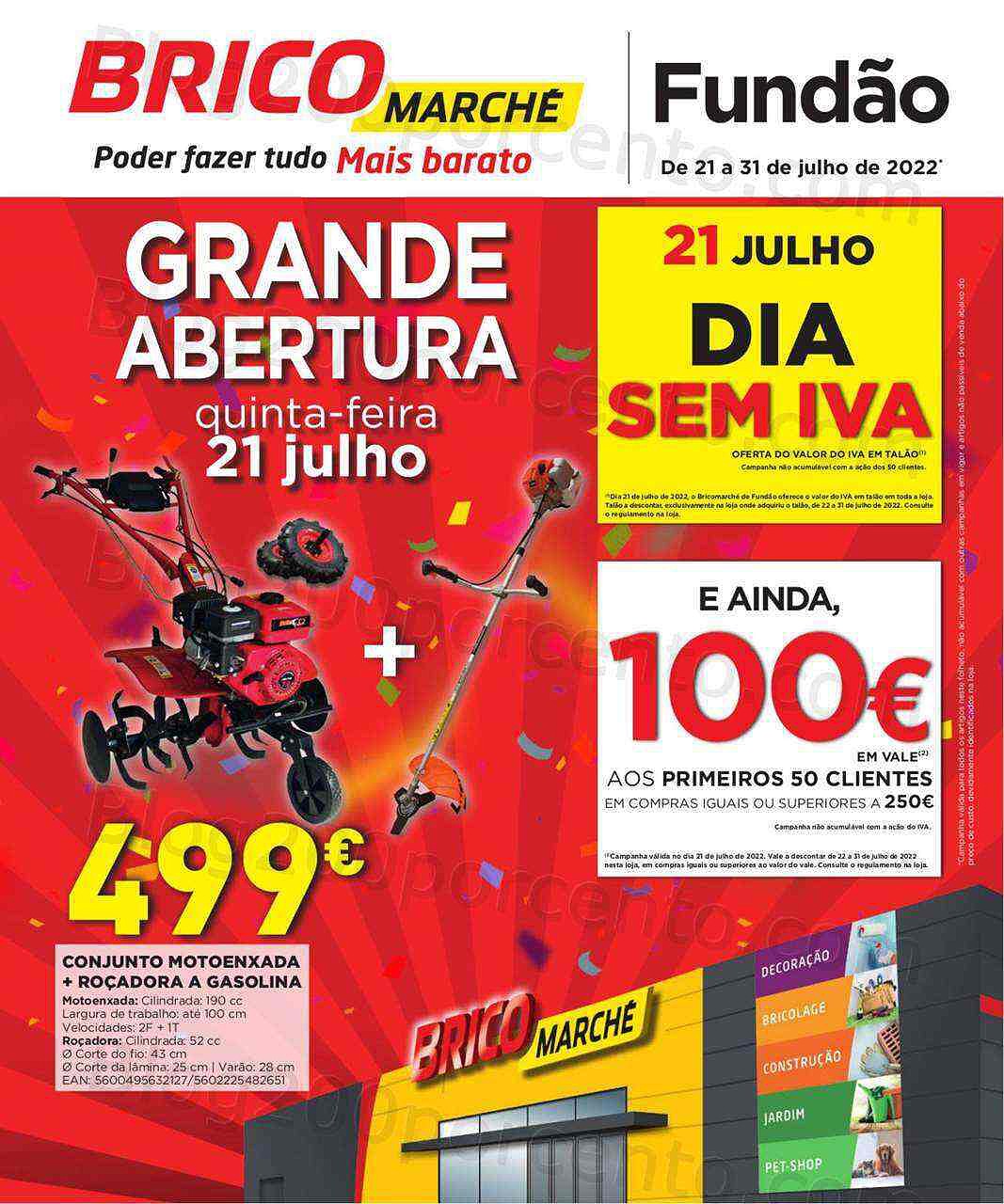 Antevisão Folheto BRICOMARCHÉ Aberturas Promoções de 21 a 31 julho
