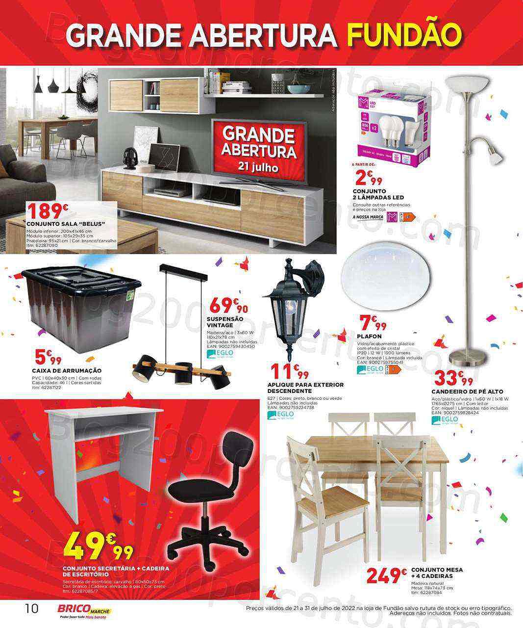 Antevisão Folheto BRICOMARCHÉ Aberturas Promoções de 21 a 31 julho