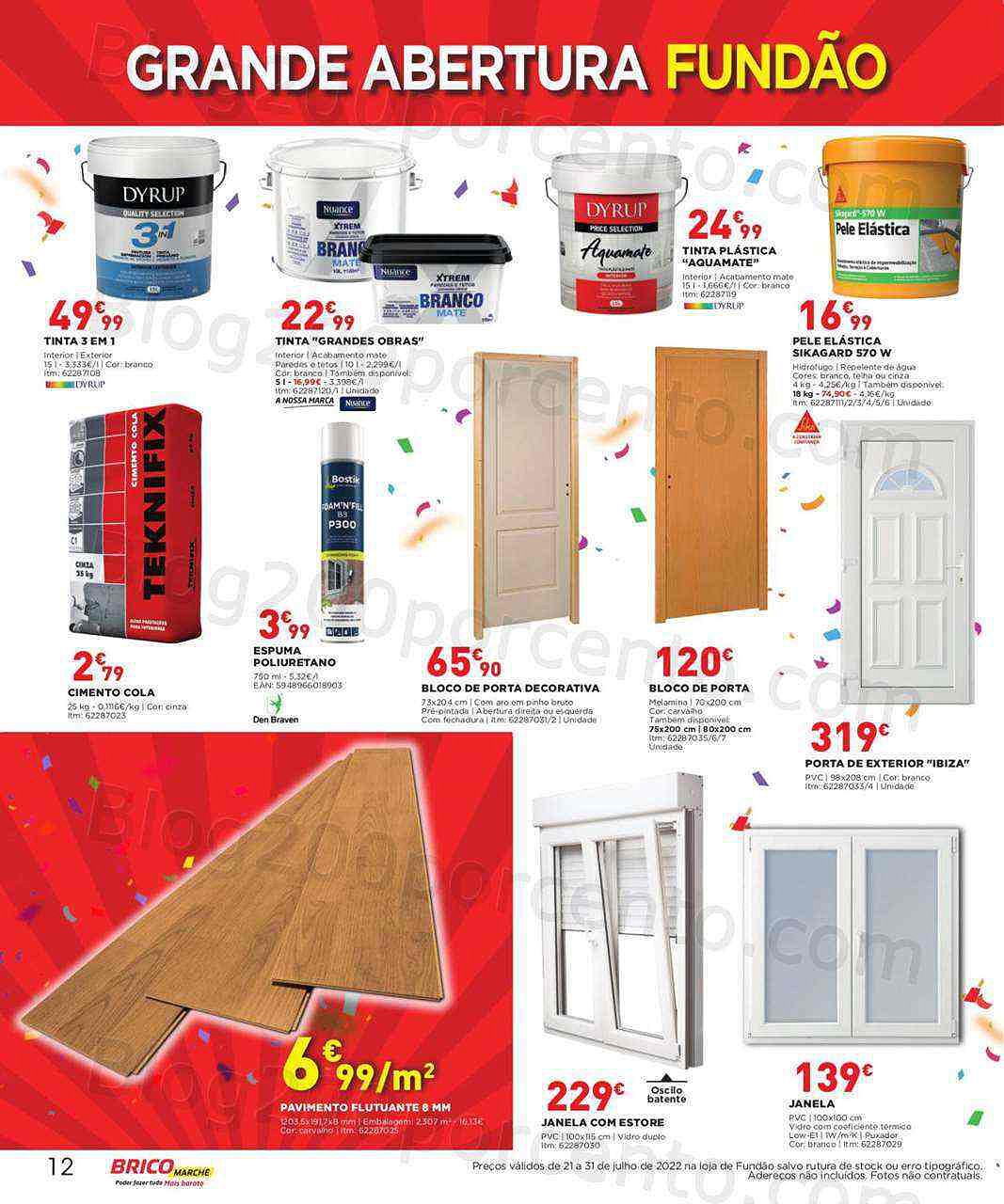 Antevisão Folheto BRICOMARCHÉ Aberturas Promoções de 21 a 31 julho