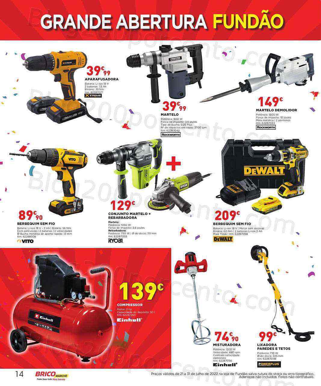 Antevisão Folheto BRICOMARCHÉ Aberturas Promoções de 21 a 31 julho