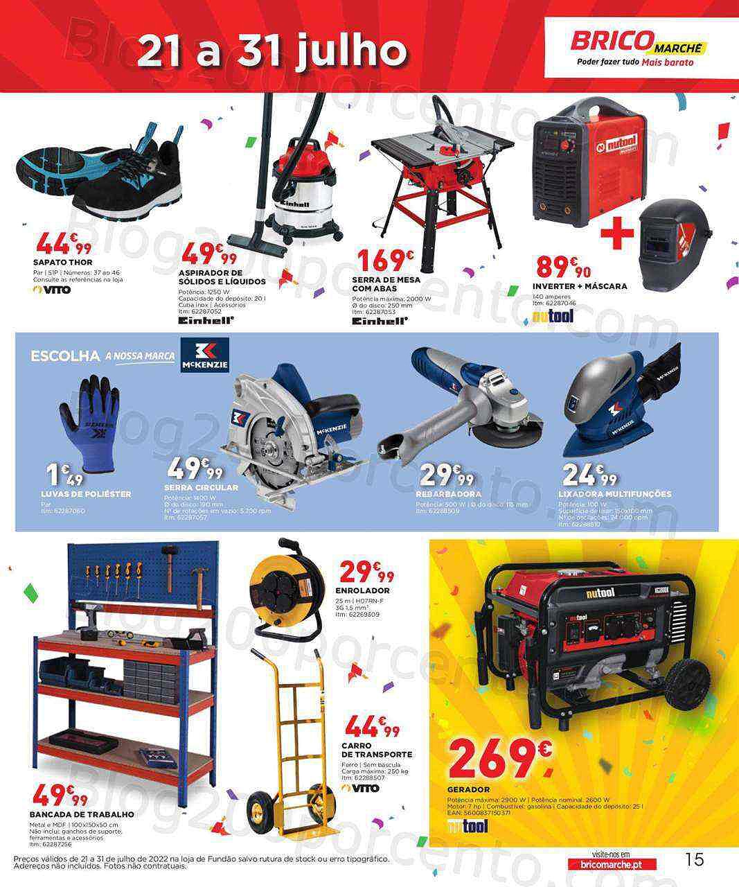 Antevisão Folheto BRICOMARCHÉ Aberturas Promoções de 21 a 31 julho