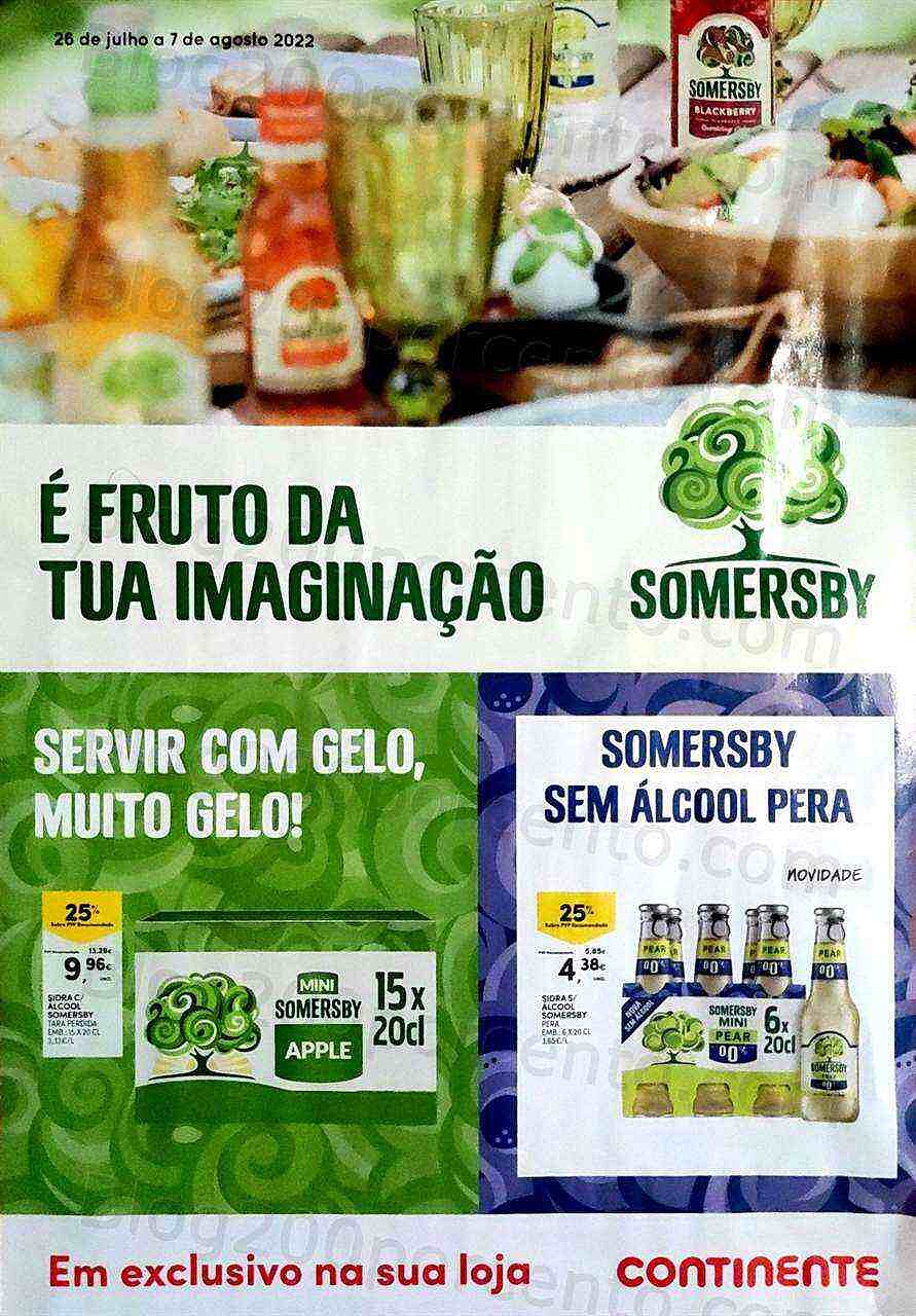 Antevisão Folheto CONTINENTE Especial Sidras Promoções de 26 julho a 7 agosto