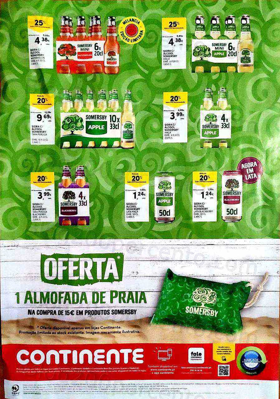 Antevisão Folheto CONTINENTE Especial Sidras Promoções de 26 julho a 7 agosto