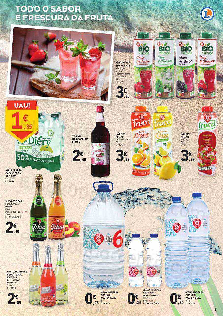 Antevisão Folheto E-LECLERC Bebidas de Verão Promoções de 1 agosto a 31 agosto