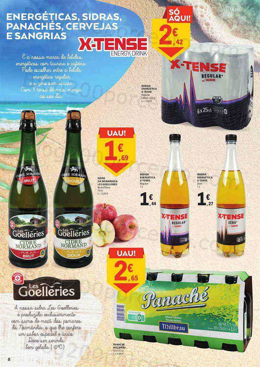 Antevisão Folheto E-LECLERC Bebidas de Verão Promoções de 1 agosto a 31 agosto