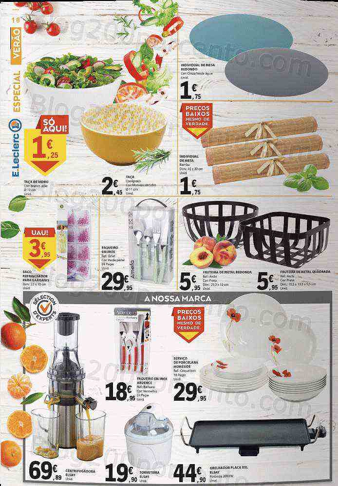 Antevisão Folheto E-LECLERC Especial Verão Promoções de 26 julho a 7 agosto