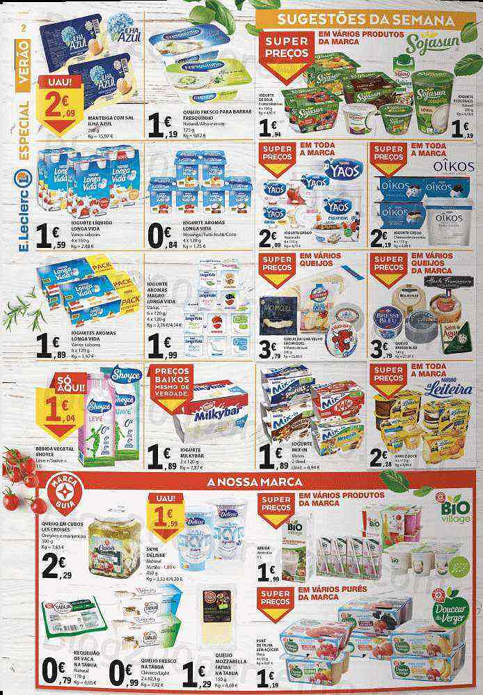 Antevisão Folheto E-LECLERC Especial Verão Promoções de 26 julho a 7 agosto