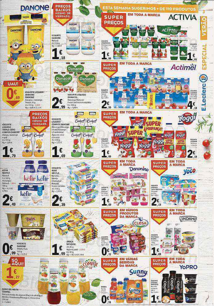 Antevisão Folheto E-LECLERC Especial Verão Promoções de 26 julho a 7 agosto