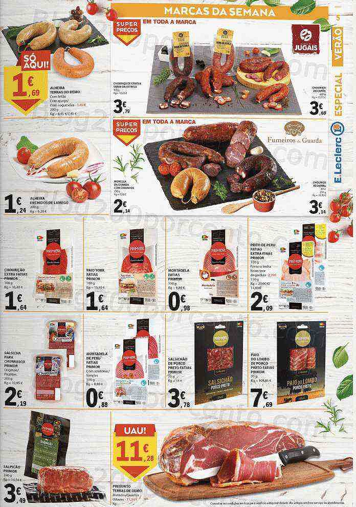 Antevisão Folheto E-LECLERC Especial Verão Promoções de 26 julho a 7 agosto