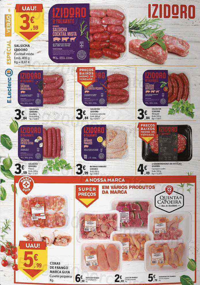 Antevisão Folheto E-LECLERC Especial Verão Promoções de 26 julho a 7 agosto