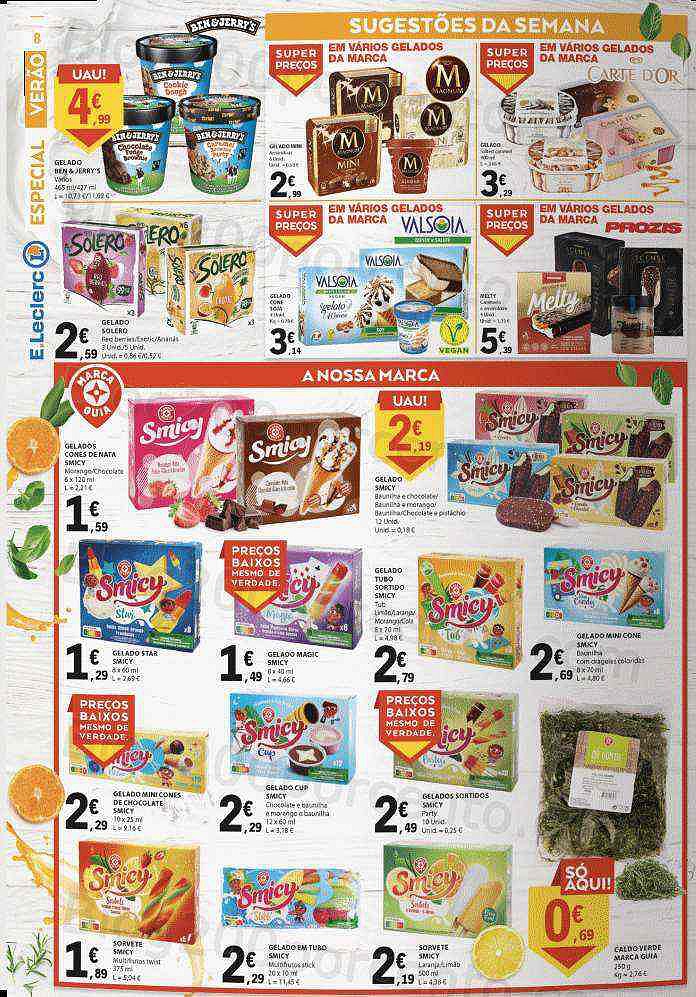 Antevisão Folheto E-LECLERC Especial Verão Promoções de 26 julho a 7 agosto