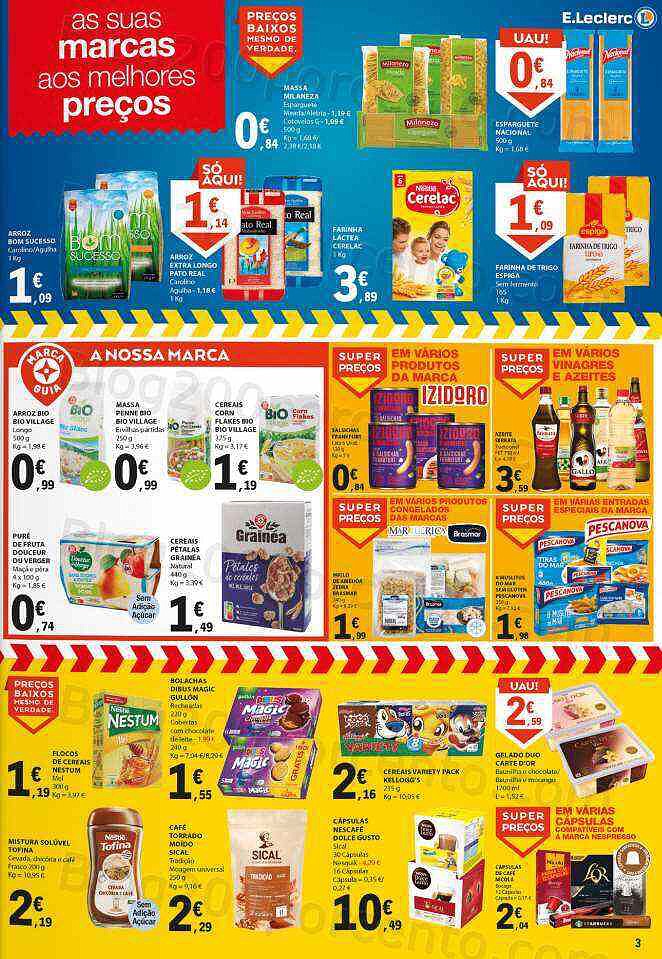Antevisão Folheto E-LECLERC Promoções Fim de Semana - 5 a 7 agosto