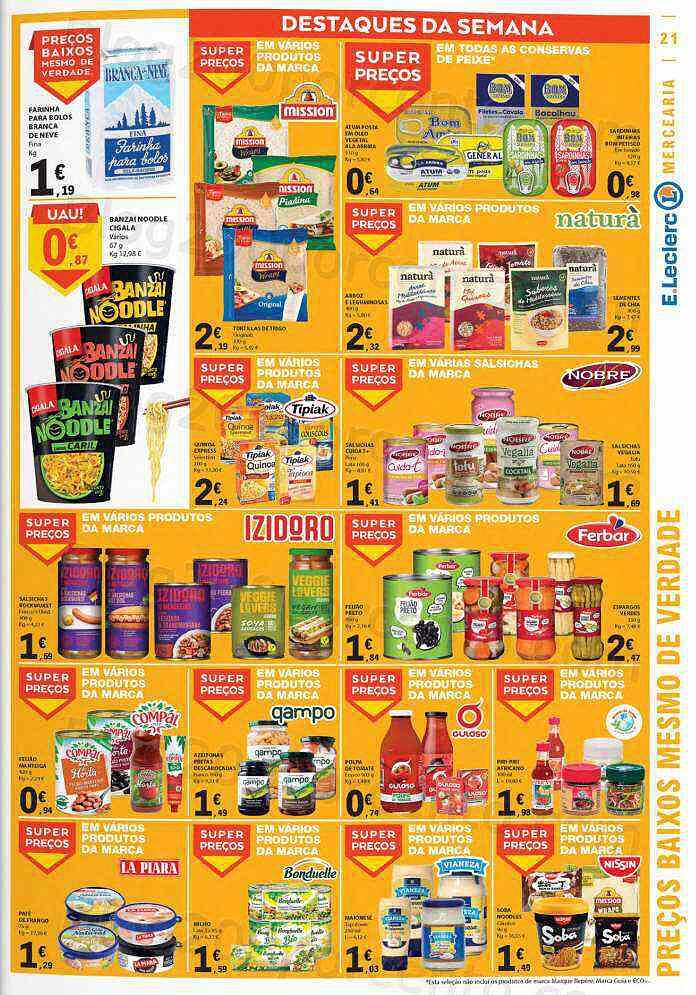 Antevisão Folheto E-LECLERC Promoções de 4 agosto a 10 agosto