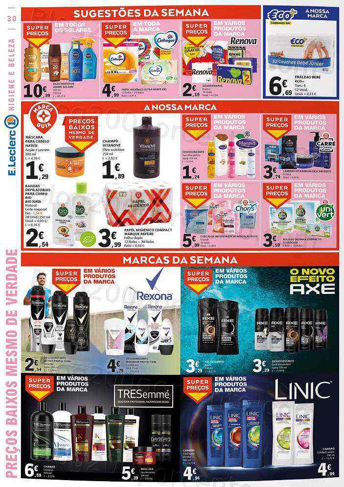 Antevisão Folheto E-LECLERC Promoções de 4 agosto a 10 agosto