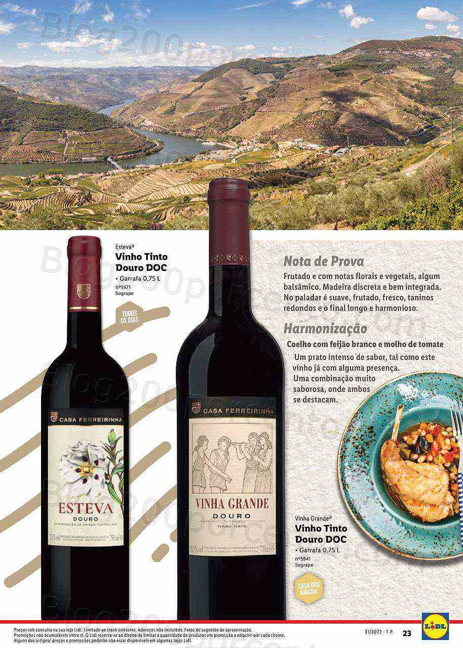 Antevisão Folheto LIDL Especial Vinhos Nacionais
