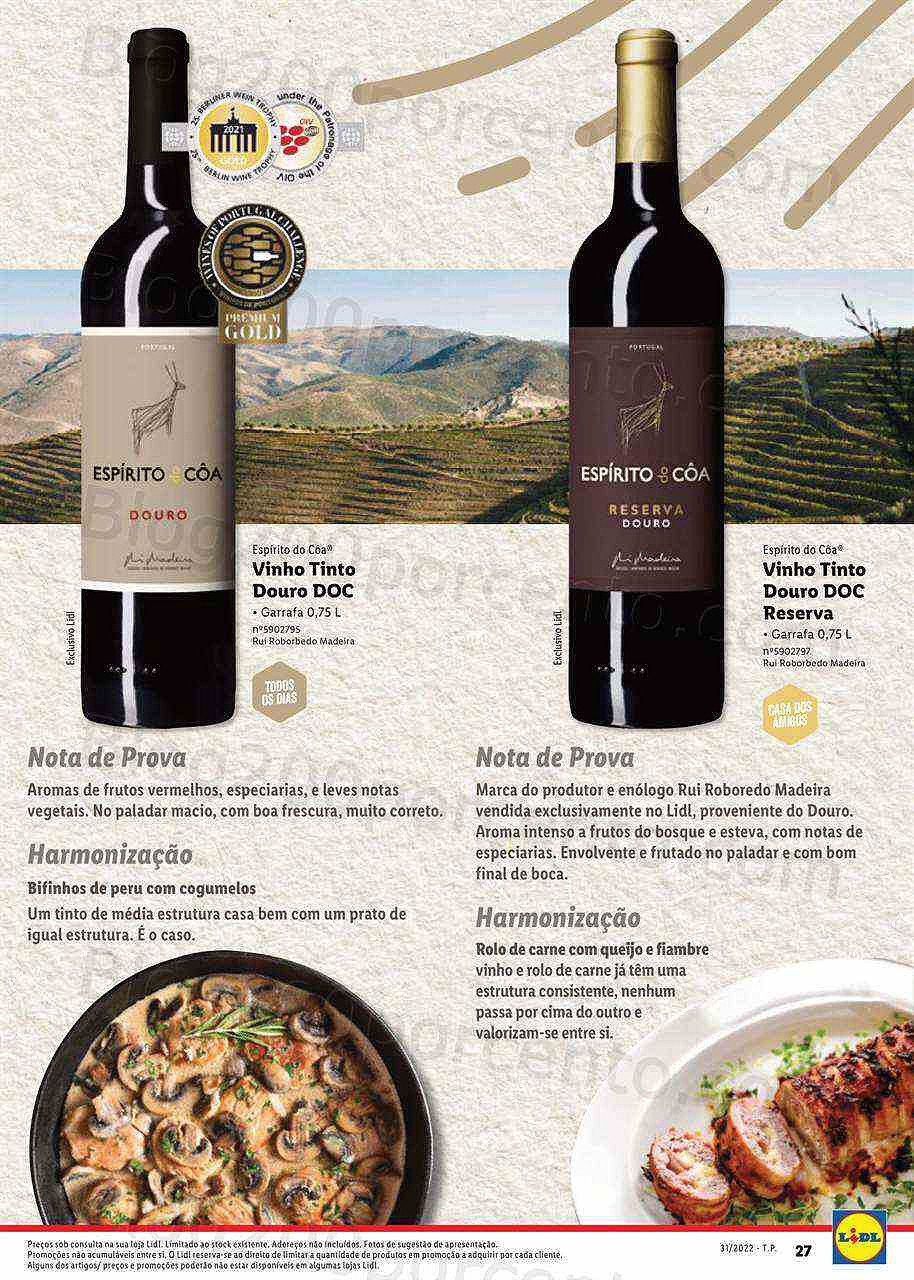 Antevisão Folheto LIDL Especial Vinhos Nacionais