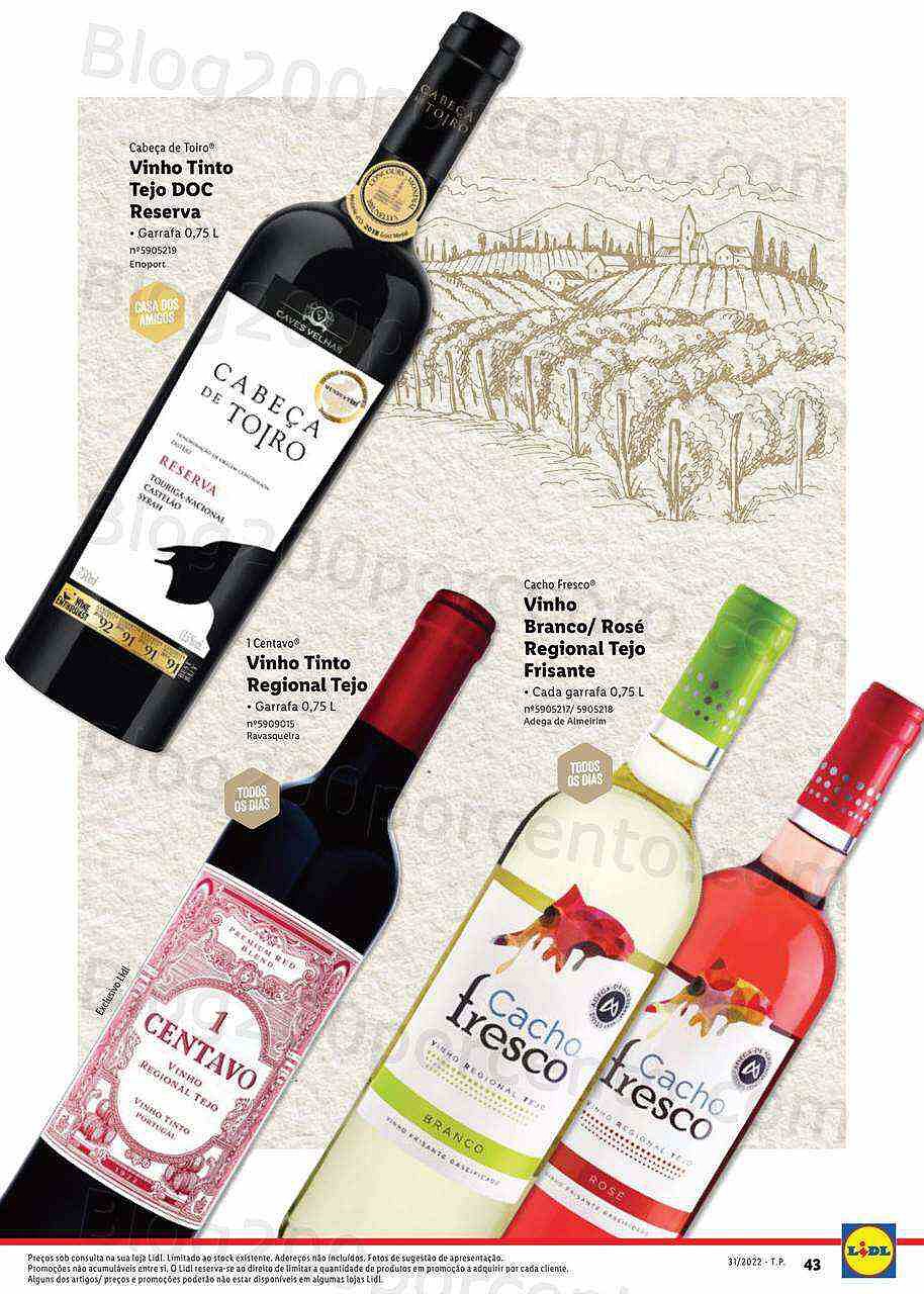 Antevisão Folheto LIDL Especial Vinhos Nacionais