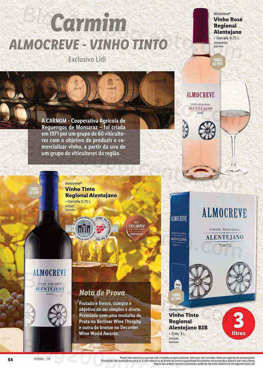 Antevisão Folheto LIDL Especial Vinhos Nacionais