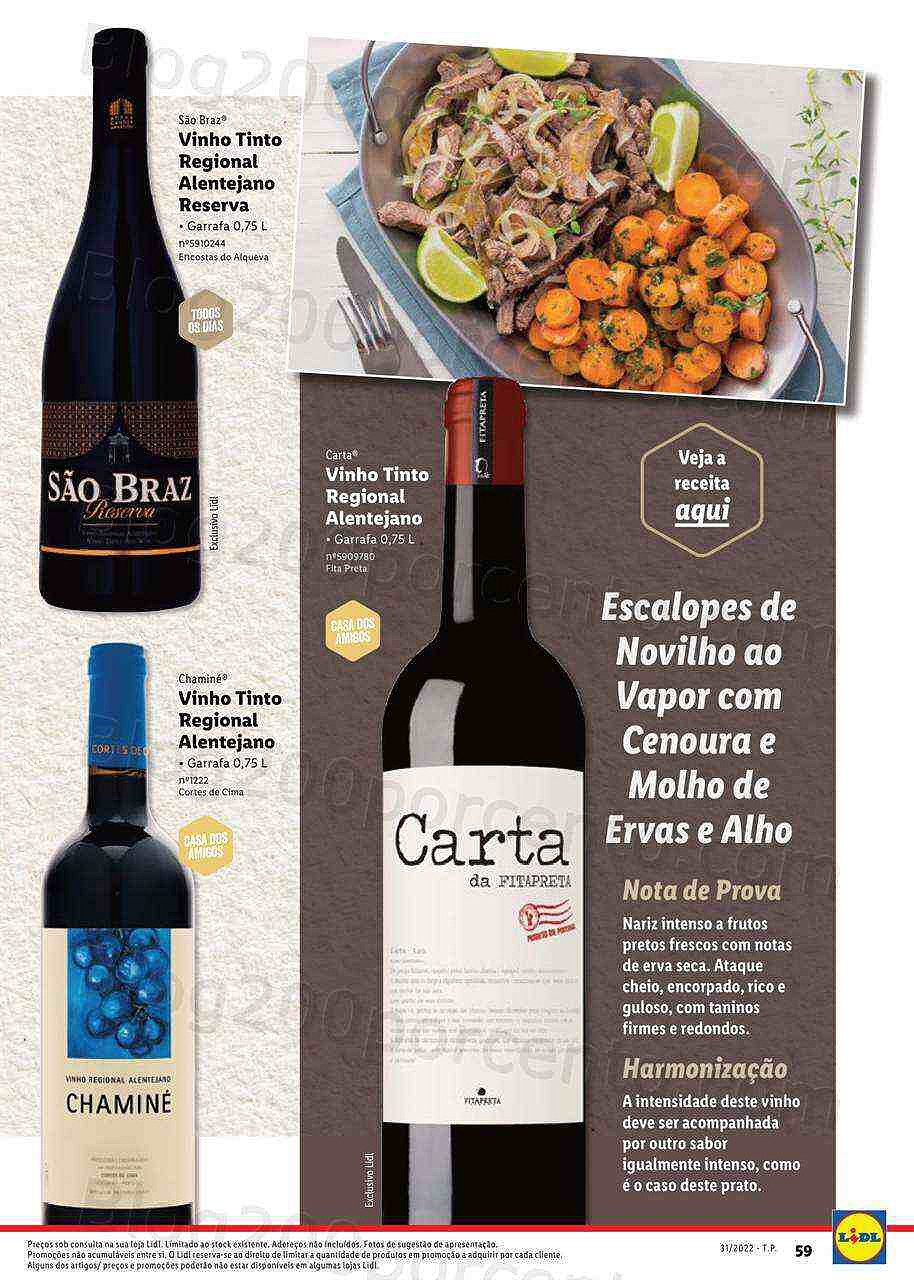 Antevisão Folheto LIDL Especial Vinhos Nacionais