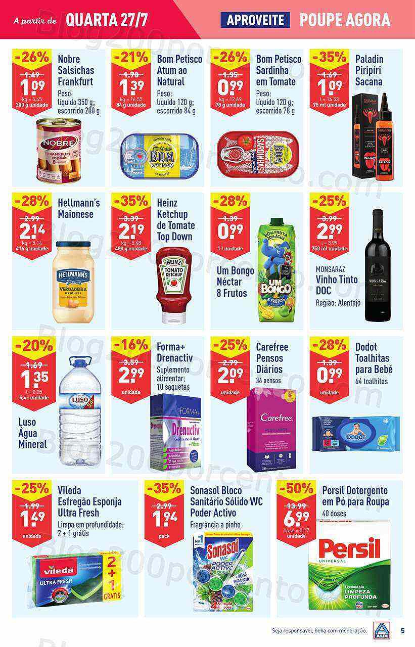 Antevisão Folheto ALDI Promoções de 27 julho a 2 agosto