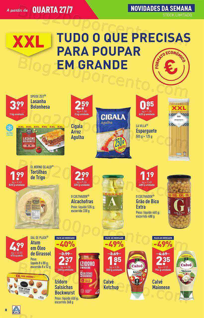 Antevisão Folheto ALDI Promoções de 27 julho a 2 agosto