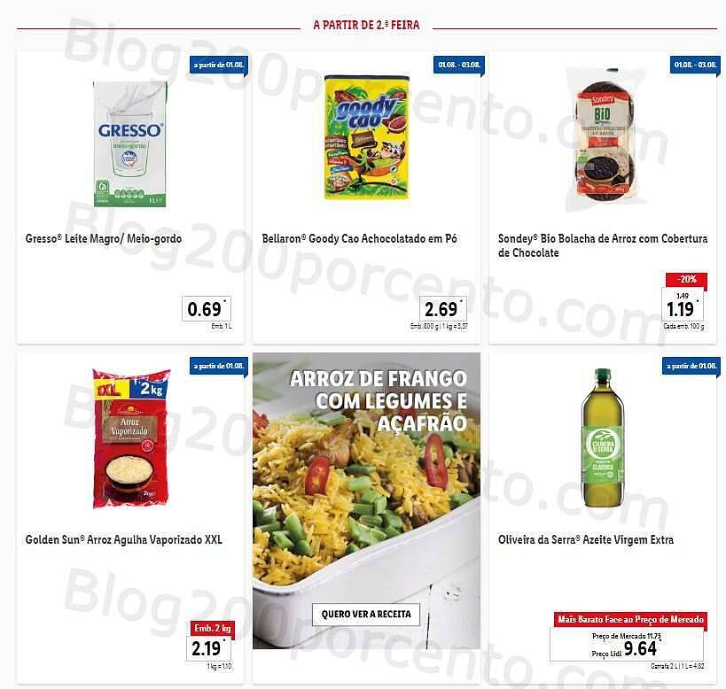 Antevisão Folheto LIDL Promoções de 1 a 7 agosto