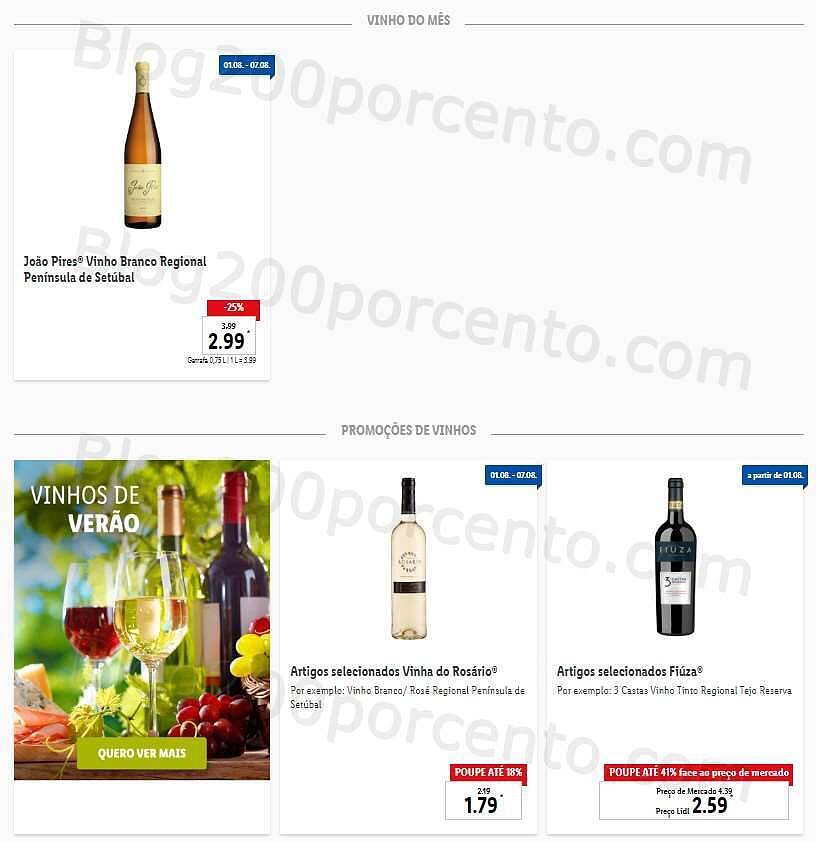 Antevisão Folheto LIDL Promoções de 1 a 7 agosto