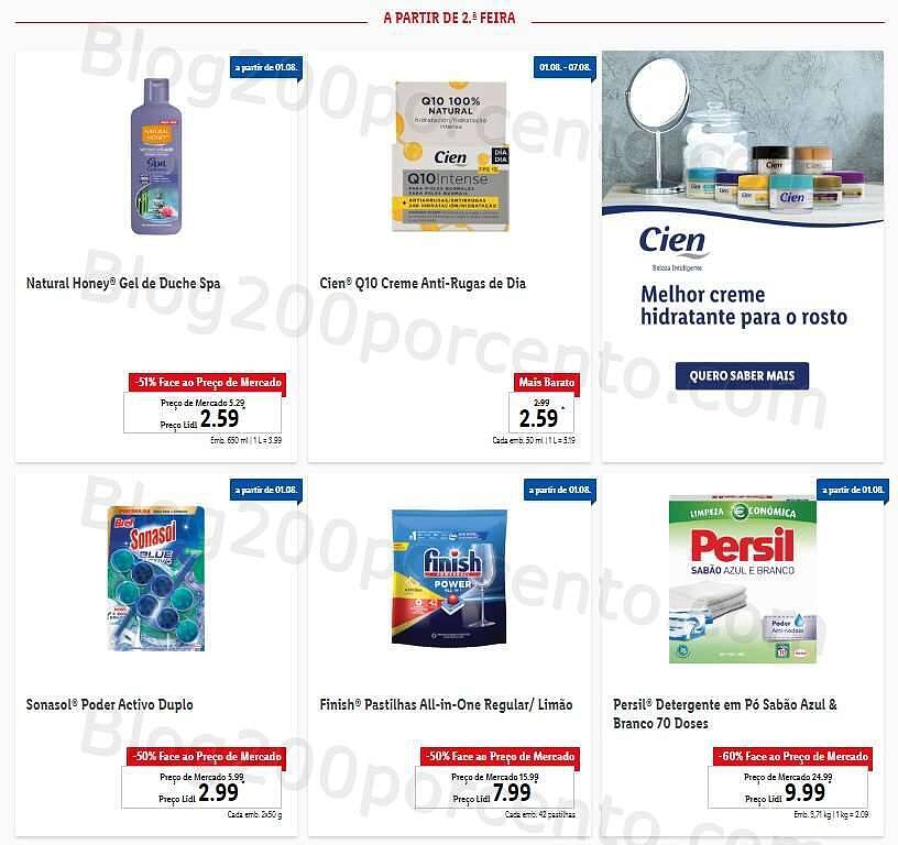 Antevisão Folheto LIDL Promoções de 1 a 7 agosto