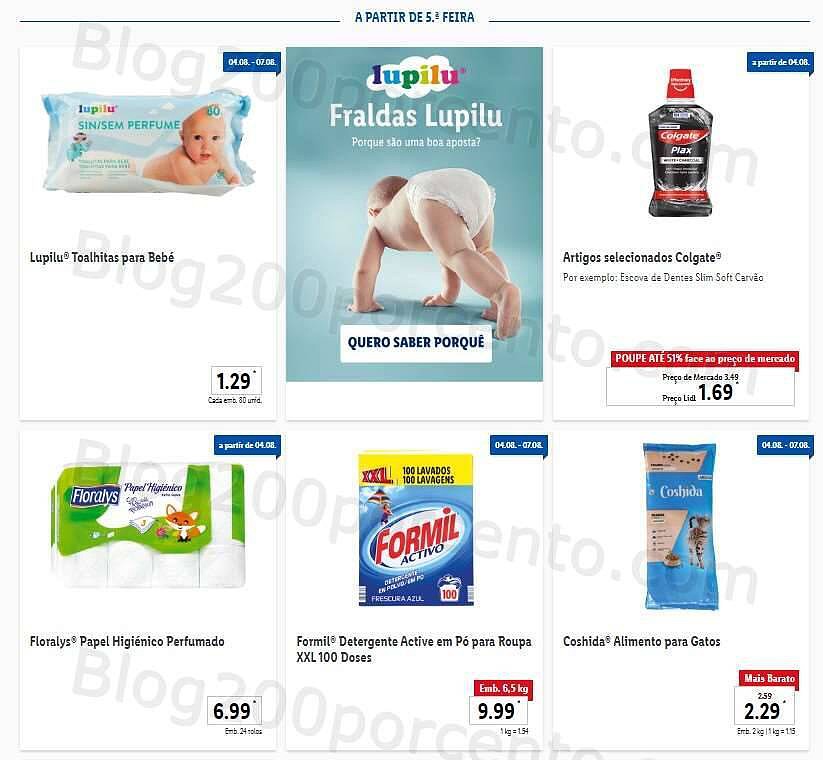 Antevisão Folheto LIDL Promoções de 1 a 7 agosto