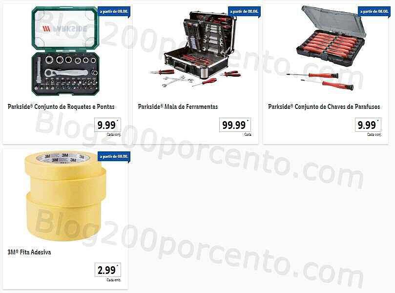 Antevisão Folheto LIDL Bazar Promoções a partir de 8 agosto