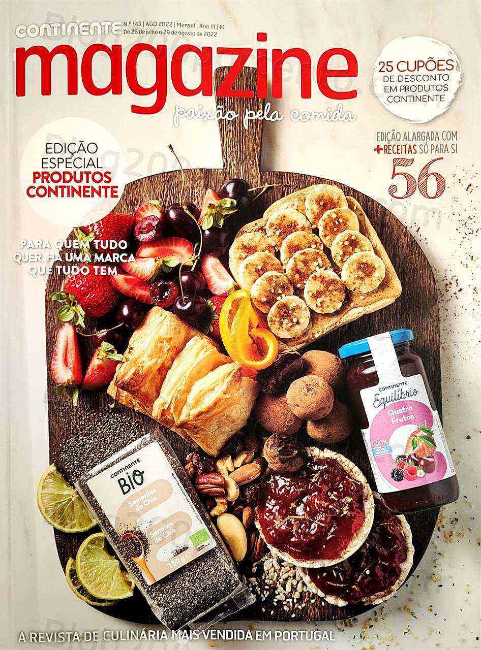 Antevisão CONTINENTE Magazine Agosto e os Seus Vales de Desconto