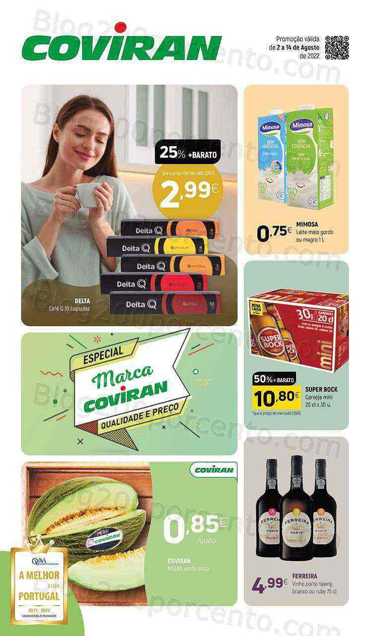 Antevisão Folheto COVIRAN Promoções de 2 agosto a 14 agosto