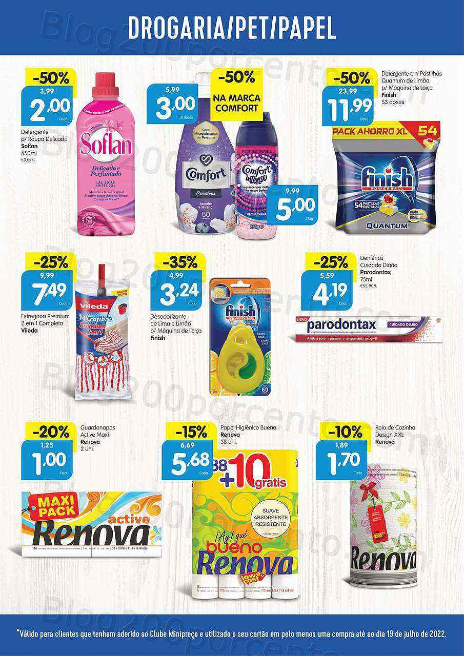 Antevisão Folheto Clube MINIPREÇO Promoções de 21 a 27 julho
