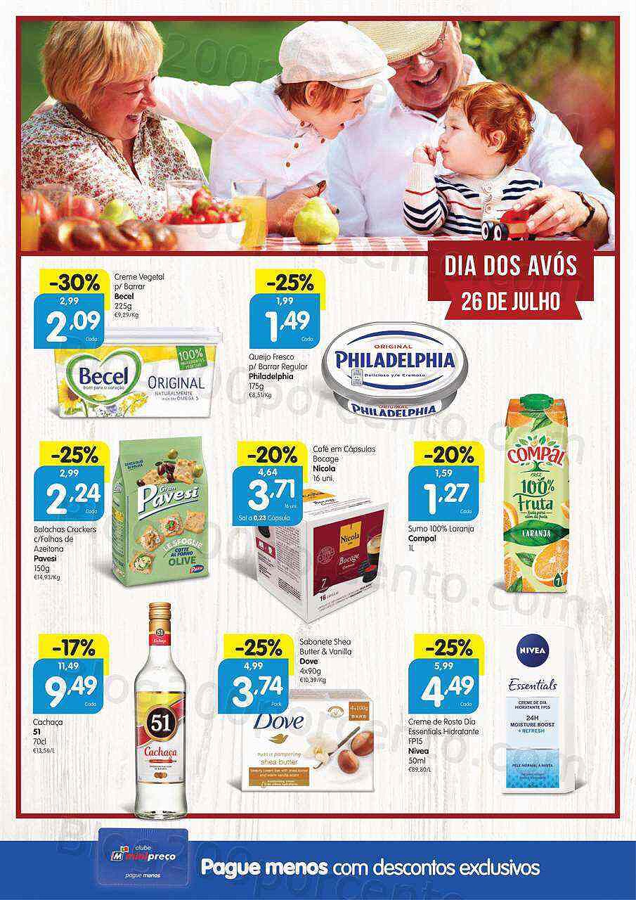 Antevisão Folheto Clube MINIPREÇO Promoções de 21 a 27 julho