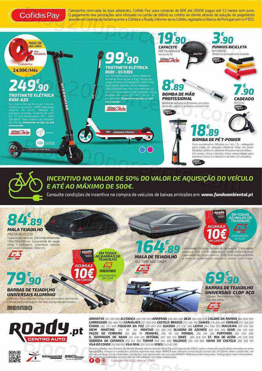 Antevisão Folheto ROADY Promoções de 28 julho a 3 agosto