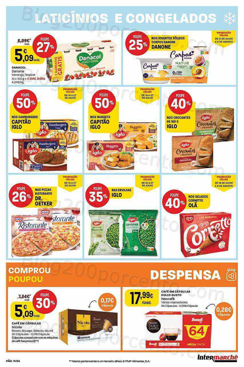 Antevisão Folheto INTERMARCHÉ Contact Promoções de 21 a 27 julho