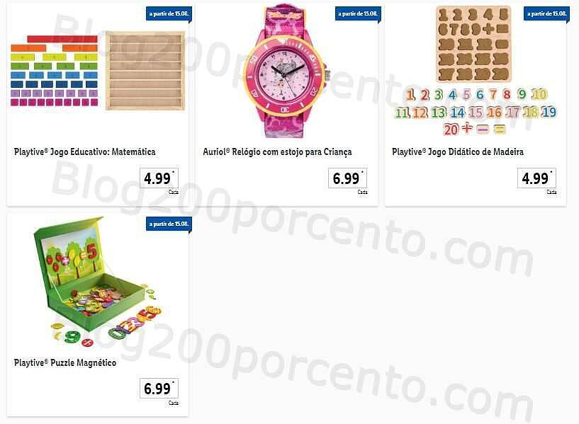 Antevisão Folheto LIDL Regresso às Aulas Promoções a partir de 15 agosto