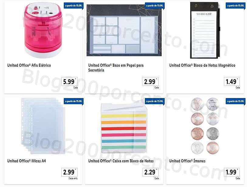 Antevisão Folheto LIDL Regresso às Aulas Promoções a partir de 15 agosto