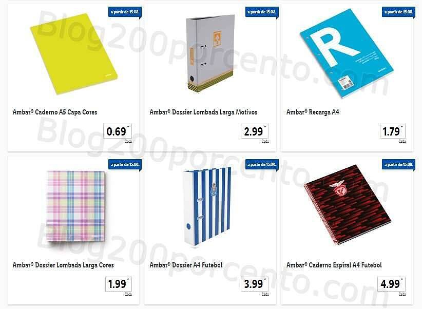 Antevisão Folheto LIDL Regresso às Aulas Promoções a partir de 15 agosto