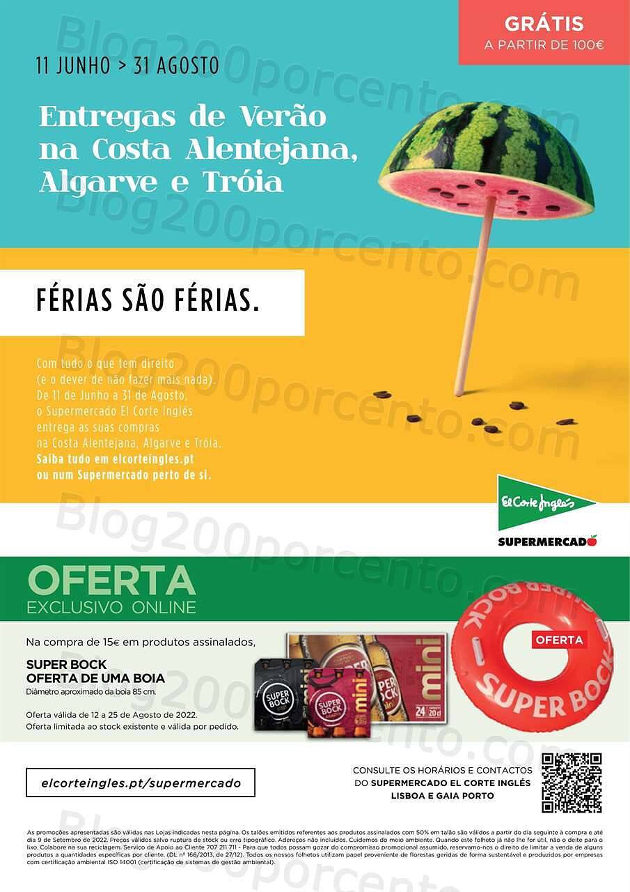 Antevisão Folheto EL CORTE INGLÉS Promoções de 12 agosto a 25 agosto