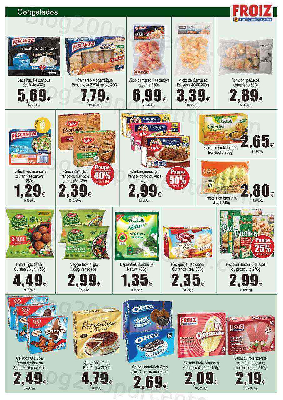 Antevisão Folheto FROIZ Promoções de 11 agosto a 24 agosto