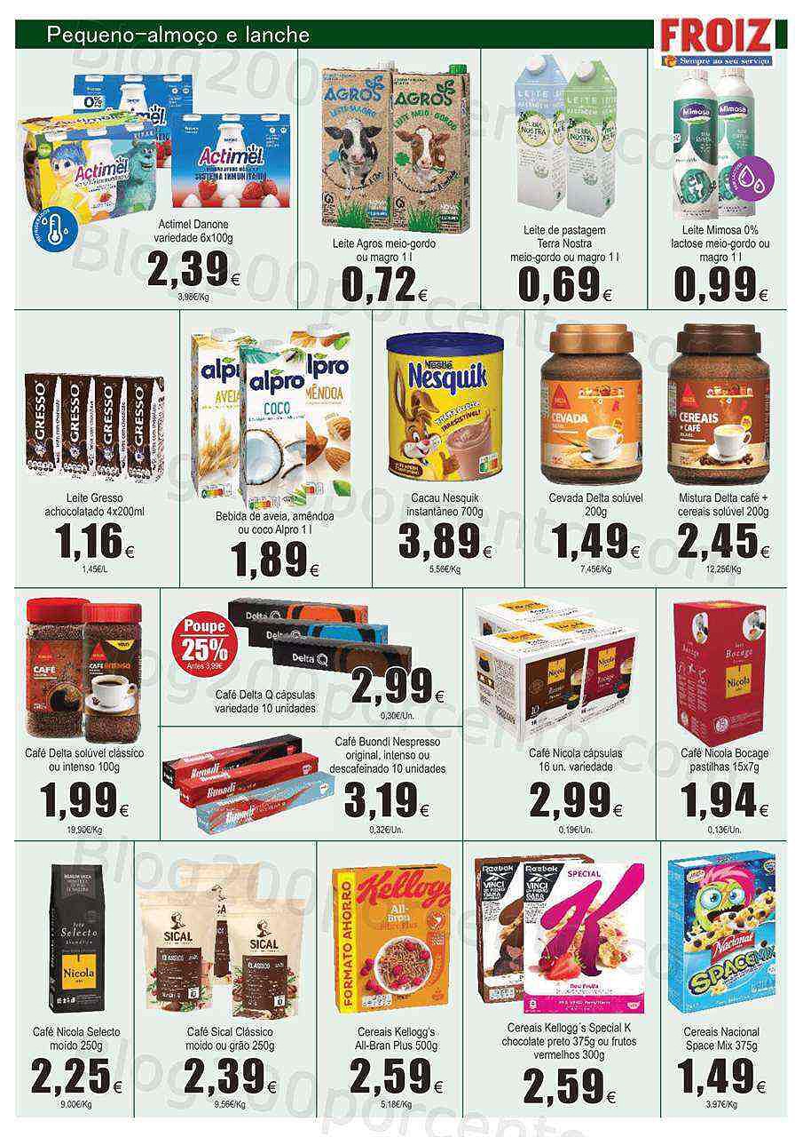 Antevisão Folheto FROIZ Promoções de 11 agosto a 24 agosto